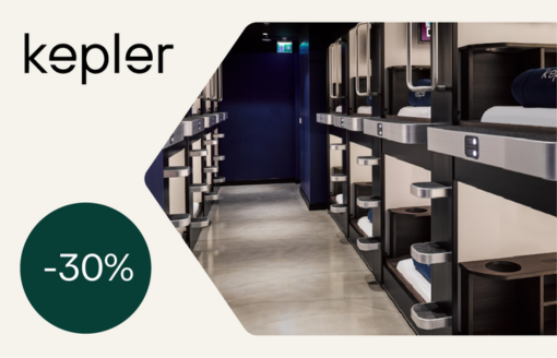 Kepler Club kapsulu viesnīca un cenu zīmē -30%
